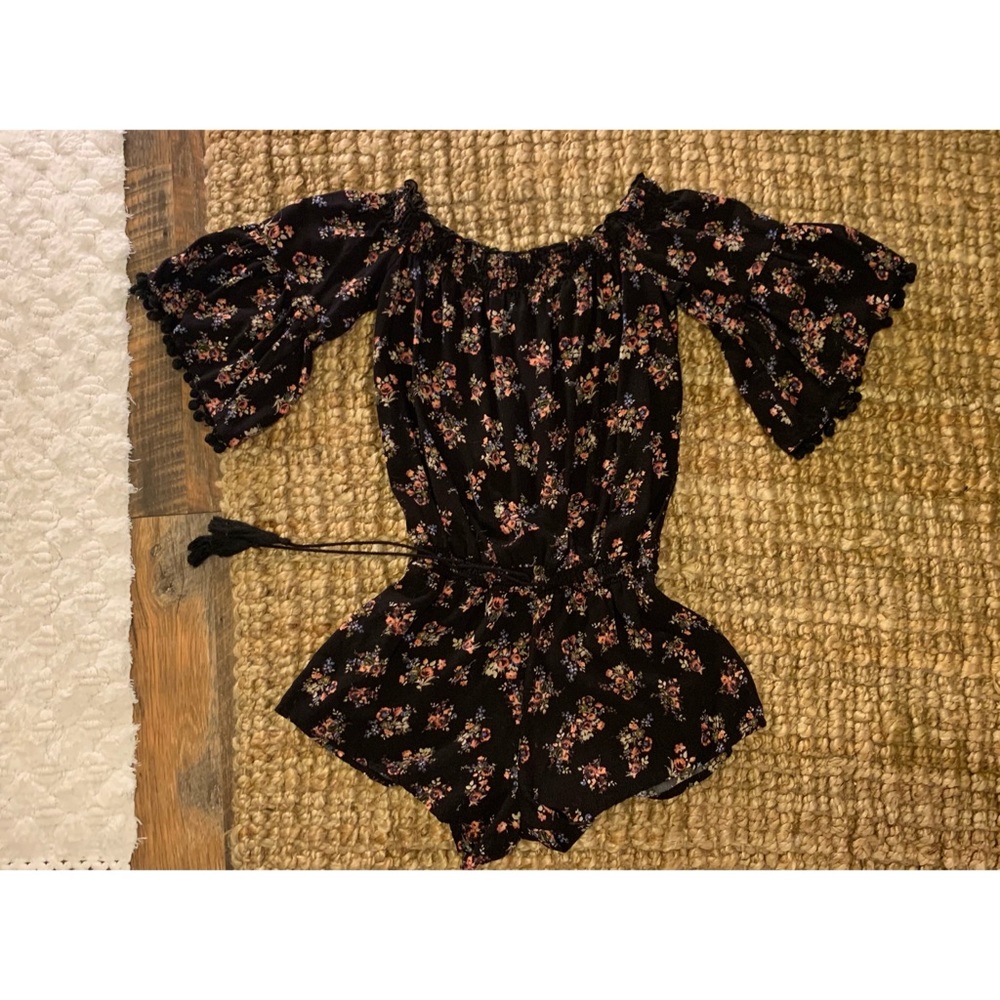 Boho Off the Shoulder Romper